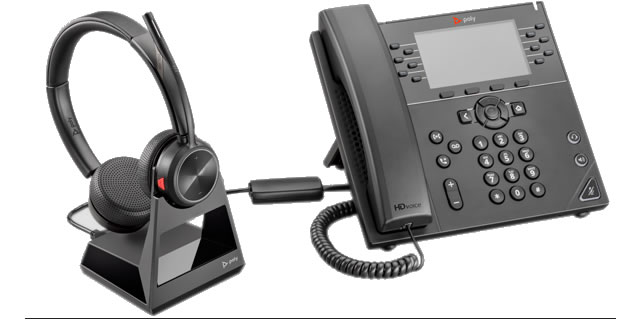 poly savi 7220 cuffia wireless per  telefono